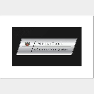 Wurlitzer electric piano logo Posters and Art